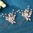 Asooll Pearl Hair Accessories Rhinestone Hair Pins Bridal Wedding Hair Clips for Women(Pack of 2)(Rose gold)