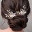 Asooll Pearl Hair Accessories Rhinestone Hair Pins Bridal Wedding Hair Clips for Women(Pack of 2)(Rose gold)