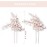 Asooll Pearl Hair Accessories Rhinestone Hair Pins Bridal Wedding Hair Clips for Women(Pack of 2)(Rose gold)