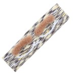 Motique Accessories Girls Stretchy Knit Headband With Eyes and Fuzzy Eyebrows-Yellow and White