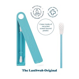 LastSwab Reusable Cotton Swabs for Ear Cleaning - The Sustainable and Sanitary Alternative to Single-Use Q Tips - Zero Waste and Easy to Clean - Comes with a Convenient Travel Case Holder - Green LastSwab Reusable Cotton Swabs for Ear Cleaning - The Sustainable and Sanitary Alternative to Single-Use Q Tips - Zero Waste and Easy to Clean - Comes with a Convenient Travel Case Holder - Green