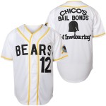 Supereasydeal Bad News Bears 12 Tanner Boyle Movie 1976 Chico\'s Bail Bonds Baseball Jersey Size 3XL (White, XXX-Large)