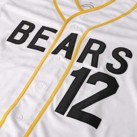 Supereasydeal Bad News Bears 12 Tanner Boyle Movie 1976 Chico\'s Bail Bonds Baseball Jersey Size 3XL (White, XXX-Large)