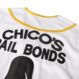 Supereasydeal Bad News Bears 12 Tanner Boyle Movie 1976 Chico\'s Bail Bonds Baseball Jersey Size 3XL (White, XXX-Large)
