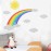 Bamsod Rainbow Kids Wall Stickers with Could and Sun Wall Decals Peel and Stick Removable Wall Stickers for Kids Nursery Bedroom Living Room 11.8\'\' x 27 \'\'