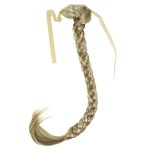 Lydell 24 Long Fishtail Braid Wrap Around Ponytail Extension Synthetic Hairpiece H16/613 Blonde Highlighted