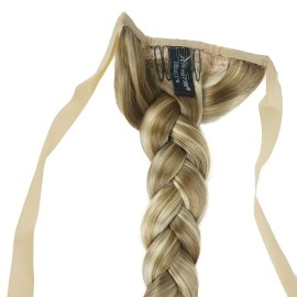 Lydell 24 Long Fishtail Braid Wrap Around Ponytail Extension Synthetic Hairpiece H16/613 Blonde Highlighted Lydell 24 Long Fishtail Braid Wrap Around Ponytail Extension Synthetic Hairpiece H16/613 Blonde Highlighted