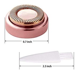 Replacement Heads for Finishing Touch Flawless Facial Hair Removal Shaver for Women, Rose Gold - Pack of 2 Replacement Heads for Finishing Touch Flawless Facial Hair Removal Shaver for Women, Rose Gold - Pack of 2