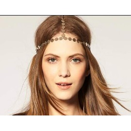 Chargances Bohemia Women Gold Disc Head Chain Headband Hair Accessories Boho Head Dress Forehead Headpiece for Weeding Bride Bridesmaids Prom Festival Hair Jewelry Chain Gift for Women and Girls Chargances Bohemia Women Gold Disc Head Chain Headband Hair Accessories Boho Head Dress Forehead Headpiece for Weeding Bride Bridesmaids Prom Festival Hair Jewelry Chain Gift for Women and Girls