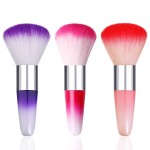 SILPECWEE 3Pcs Nail Brushes for Cleaning Powder, Makeup Brush Nail Clean Up Brush Acrylic Nail Brush Cleaner Nail Dust Brush Manicure Brush Nail Art Tools