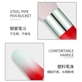 SILPECWEE 3Pcs Nail Brushes for Cleaning Powder, Makeup Brush Nail Clean Up Brush Acrylic Nail Brush Cleaner Nail Dust Brush Manicure Brush Nail Art Tools