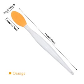 AKOAK 2 Pcs Silicone Head Double-Sided Cleaning Brush, Blackhead/Cutin/Pore Brush, Beauty and Skin Care Cleaning Tool (Orange) AKOAK 2 Pcs Silicone Head Double-Sided Cleaning Brush, Blackhead/Cutin/Pore Brush, Beauty and Skin Care Cleaning Tool (Orange)