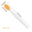 AKOAK 2 Pcs Silicone Head Double-Sided Cleaning Brush, Blackhead/Cutin/Pore Brush, Beauty and Skin Care Cleaning Tool (Orange)