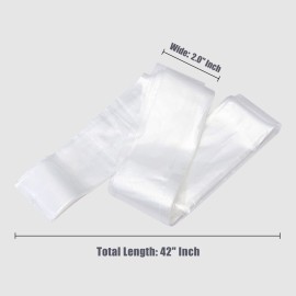 EZ Tattoo Clip Cord Covers - 100 Pcs Clip Cord Covers for Tattoo Machine, Clear Clip Cord Sleeves for Tattoo Machine Covers Wrap and Tattoo Equipment Supply