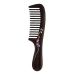 TAN MUJIANG Natural Wood Comb, Handmade Decorative women Hair Comb Tools Salon for Detangling and Styling Wet or Dry Curly, Thick, Wavy, or Straight Hair 7.1 Long Waist comb