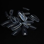 600 Pcs Full Cover Clear False Nails Oval Acrylic Home DIY Nail Art 10 Sizes