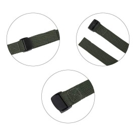 Folgtek 5pcs Trail & Game Camera Straps Belts Hunting Camera Tree Mounting Strap Belts Kit, Portable UV Resistant and Foldable Nylon Fiber Strap, 145cm Wildlife Hunting Accessory (Dark Green)