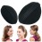 2 Pcs Black Bump It Up Sponge Volume Princess Hair Pads - Small and Large Fluffy Heightening Inserts for Half-up Hairstyles