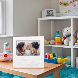 tiny ideas Family Keepsake Frame, First We Had Each Other, Then We Had You, Now We Have Everything\' Sentiment Photo Frame, Baby Gift, White