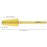 PANA Nail Carbide Volcano Bit - Two Way Rotate use for Both Left and Right Handed - Fast remove Acrylic or Hard Gel - 3/32 Shank - Manicure, Nail Art, Drill Machine (Extra Fine, Gold)