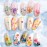 KISSBUTY 36 Colors Dried Flowers & Leaves Nail Art Set, 3D Applique Nail Decoration Sticker, Daisy, White, Pink, White with Yellow, Green