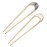 Lurrose 2pcs Hair Sticks Vintage Metal Hair Pins Moon Elegant Hair Chopsticks U Shaped Headdress Hair Styling Accessories for Woman Girls