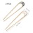 Lurrose 2pcs Hair Sticks Vintage Metal Hair Pins Moon Elegant Hair Chopsticks U Shaped Headdress Hair Styling Accessories for Woman Girls