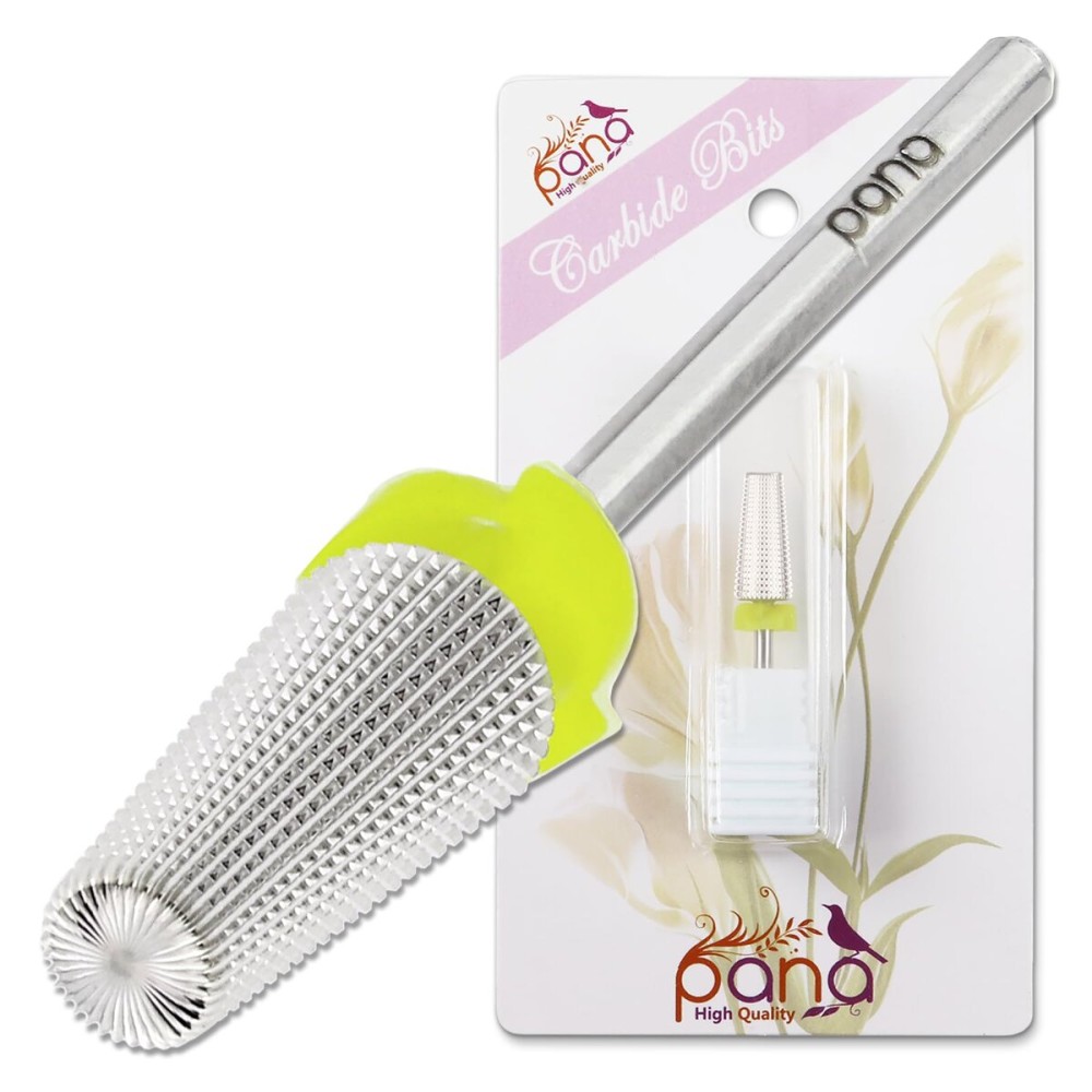 PANA Nail Carbide 5 in 1 Bit - Two Way Rotate use for Both Left and Right Handed - Fast remove Acrylic or Hard Gel - 3/32 Shank - Manicure, Nail Art, Drill Machine (Extra Fine - XF, Silver) PANA Nail Carbide 5 in 1 Bit - Two Way Rotate use for Both Left and Right Handed - Fast remove Acrylic or Hard Gel - 3/32 Shank - Manicure, Nail Art, Drill Machine (Extra Fine - XF, Silver)