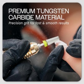 PANA Nail Carbide 5 in 1 Bit - Two Way Rotate use for Both Left and Right Handed - Fast remove Acrylic or Hard Gel - 3/32 Shank - Manicure, Nail Art, Drill Machine (Extra Fine - XF, Silver) PANA Nail Carbide 5 in 1 Bit - Two Way Rotate use for Both Left and Right Handed - Fast remove Acrylic or Hard Gel - 3/32 Shank - Manicure, Nail Art, Drill Machine (Extra Fine - XF, Silver)