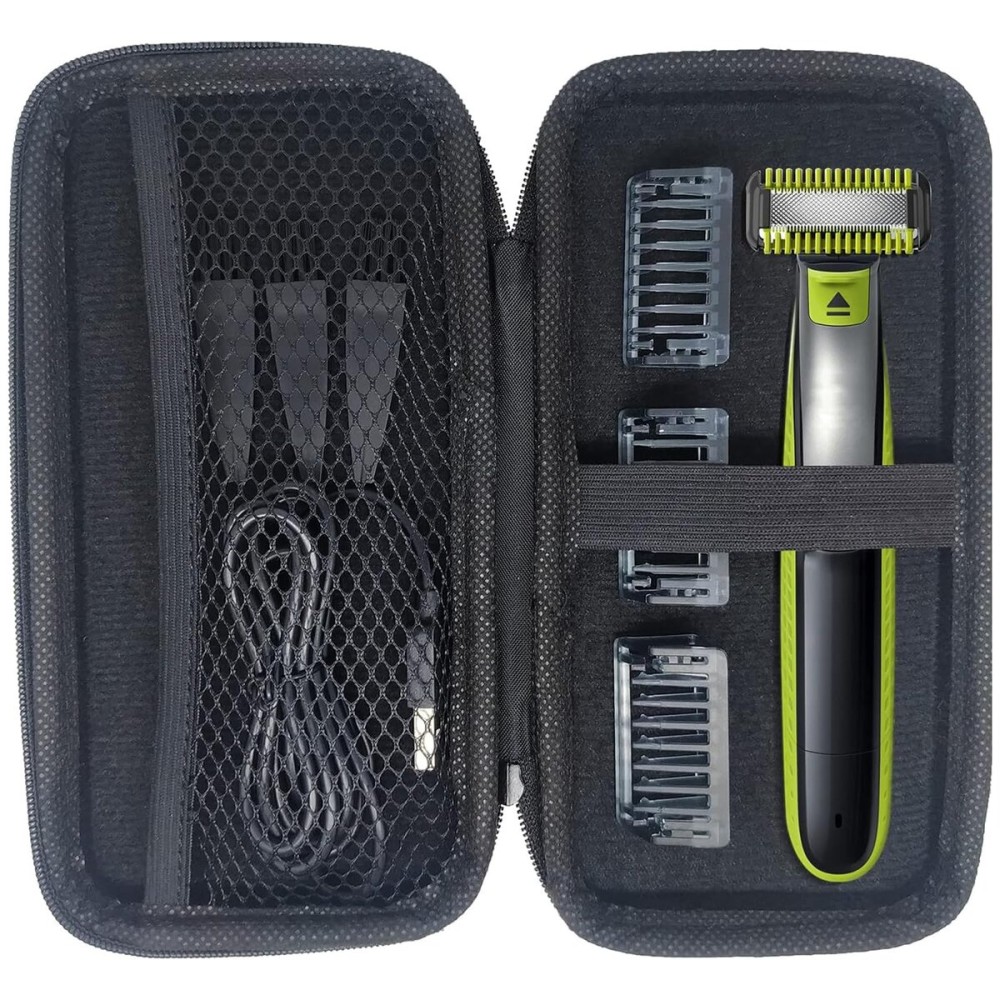 INVODA Electric Shaver Case for Norelco One Shaver Blade Razor Case Showerproof Body Hair Trimmer and Groomer for Men Storage Box EVA Protective Shaver Hard Case INVODA Electric Shaver Case for Norelco One Shaver Blade Razor Case Showerproof Body Hair Trimmer and Groomer for Men Storage Box EVA Protective Shaver Hard Case