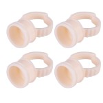 yuyte 3 Types 100 Pcs Ink Ring Silicone and Semi-Permanent, for Pigment Holder(02)