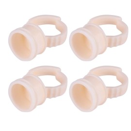 yuyte 3 Types 100 Pcs Ink Ring Silicone and Semi-Permanent, for Pigment Holder(02)
