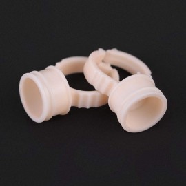 yuyte 3 Types 100 Pcs Ink Ring Silicone and Semi-Permanent, for Pigment Holder(02)