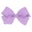 Wee Ones Girls\' Classic Grosgrain Hair Bows on a WeeStay No-Slip Hair Clip, Handmade, Mini, Light Orchid