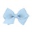 Wee Ones Girls\' Plain Wrap Classic Grosgrain Hair Bows on a WeeStay No-Slip Hair Clip, Handmade, Wee, Millennium Blue
