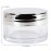 Beauticom 20g/20ml USA Acrylic Round Clear Jars with Lids for Lip Balms, Creams, Make Up, Cosmetics, Samples, Ointments and other Beauty Products (12 Pieces, Silver Lid (Flat Top))