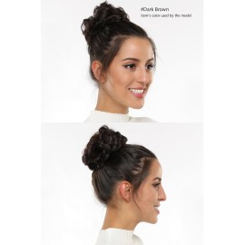 Rose bud Messy Bun Hair Pieces For Women Hair Bun Extension Updo Curly Messy Bun Scrunchie Dark Grey Rose bud Messy Bun Hair Pieces For Women Hair Bun Extension Updo Curly Messy Bun Scrunchie Dark Grey