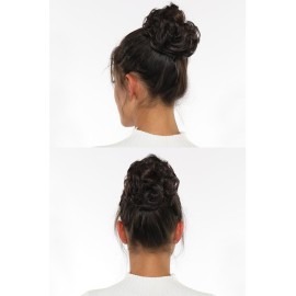 Rose bud Messy Bun Hair Pieces For Women Hair Bun Extension Updo Curly Messy Bun Scrunchie Dark Grey Rose bud Messy Bun Hair Pieces For Women Hair Bun Extension Updo Curly Messy Bun Scrunchie Dark Grey