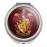 GRAPHICS & MORE Harry Potter Gryffindor Painted Crest Compact Travel Purse Handbag Makeup Mirror, Tabletop Mount, 2.3L x 2.3W, Red, Officially Licensed Design