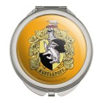 Harry Potter Hufflepuff Painted Crest Compact Travel Purse Handbag Makeup Mirror