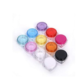 FZBNSRKO 10 Pcs 3Gram/5ML Cosmetic Sample Empty Containers Cream Jars Small Makeup Sample Containers with Lids