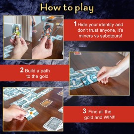 Amigo Games Saboteur The Mother Lode Bonus Pack Strategy Card Game - Includes Saboteur, Saboteur 2 & Secret Collectors Card - Perfect for Family Game Nights for Kids & Adults Age 8 & Older