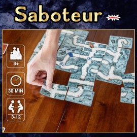 Amigo Games Saboteur The Mother Lode Bonus Pack Strategy Card Game - Includes Saboteur, Saboteur 2 & Secret Collectors Card - Perfect for Family Game Nights for Kids & Adults Age 8 & Older