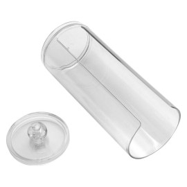 Cosmetic Cotton Pad Rounds Holder, Clear Acrylic Cotton Ball, Swab, Q-tip Storage Organizer with lid for Girls Laddy Gift Cosmetic Cotton Pad Rounds Holder, Clear Acrylic Cotton Ball, Swab, Q-tip Storage Organizer with lid for Girls Laddy Gift
