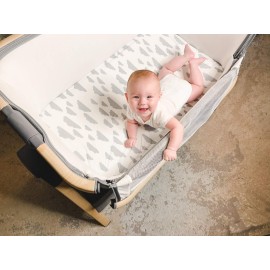 Bassinet Bed Sheets - Premium Bassinet Fitted Sheet for Halo, Mika Micky, Maxi COSI & Others - 4 Pack 100% Jersey Knit - Bassinet Bedding for Standard Size Oval or Halo Bassinet Pads for Boys & Girls