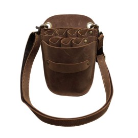 Scissors Pouch Cowhide Leather Salon Barber Hairdressing Scissors Holster Hair Stylist Tools Bag Comb Shear Holster Waist Shoulder Belt (Brown) Scissors Pouch Cowhide Leather Salon Barber Hairdressing Scissors Holster Hair Stylist Tools Bag Comb Shear Holster Waist Shoulder Belt (Brown)