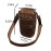 Scissors Pouch Cowhide Leather Salon Barber Hairdressing Scissors Holster Hair Stylist Tools Bag Comb Shear Holster Waist Shoulder Belt (Brown)