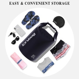 IDRYBAG Dry Bag for Kayaking Waterproof 2L/5L/10L/15L/20L, Small Dry Sack Waterproof Bag for Boating IDRYBAG Dry Bag for Kayaking Waterproof 2L/5L/10L/15L/20L, Small Dry Sack Waterproof Bag for Boating