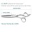 KINSARO Barber Scissors 5.75 Inch Hair Thinning Shears Professional Razor Edge 440c