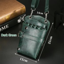 Scissors Pouch PU Leather Salon Barber Hairdressing Scissors Holster Hair Stylist Tools Bag Comb Shear Holster Waist Shoulder Belt (Green) Scissors Pouch PU Leather Salon Barber Hairdressing Scissors Holster Hair Stylist Tools Bag Comb Shear Holster Waist Shoulder Belt (Green)